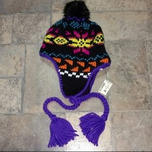 Aeropostale Fair Isle Nordic tassel hat BNWT